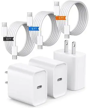 iPhone 17 16 15 Charger Fast Charging 3Pack USB C Charger Type C Charger iPhone 17 16 15 Charger Fast Charging 3Pack USB C Charger Type C Charger