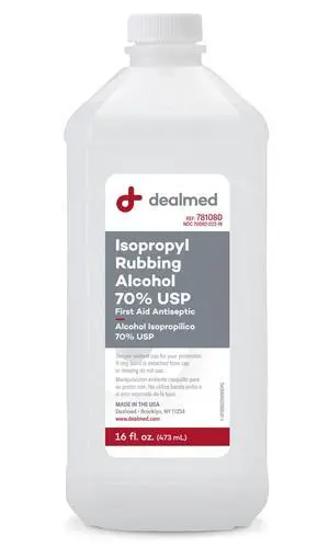 Dealmed Isopropyl Rubbing Alcohol - 70% USP, 16 oz Dealmed Isopropyl Rubbing Alcohol - 70% USP, 16 oz