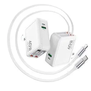 2026 Updated 40W Retractable Charger,2 Pack Retractable Phone Charger Wall Plug with 2.6FTLightning+ Type C Cables,4 in 1 Travel Essentials Fast Charging Block for iPhone 17/16/15, Galaxy,LG,Moto 2026 Updated 40W Retractable Charger,2 Pack Retractable Phone Charger Wall Plug with 2.6FTLightning+ Type C Cables,4 in 1 Travel Essentials Fast Charging Block for iPhone 17/16/15, Galaxy,LG,Moto