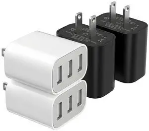 USB Charger Block, Wall Plug in Charging Blocks, Fast Charging Multiport Wall Chargers Power Adapter for Charger for Mobile Phone 14/13/12/11/10 Pro and More USB Charger Block, Wall Plug in Charging Blocks, Fast Charging Multiport Wall Chargers Power Adapter for Charger for Mobile Phone 14/13/12/11/10 Pro and More