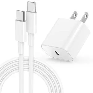 iPhone 17 16 15 Fast Charger, 20W USB C Charging Block for Apple iPhone 17 Pro Max/17 Air/16 Pro/15 Plus, iPad 12/11 inch/Mini/6 Gen,Wall Plug Power Adapter Cube Brick/6ft Type C to C Cable Cord Long iPhone 17 16 15 Fast Charger, 20W USB C Charging Block for Apple iPhone 17 Pro Max/17 Air/16 Pro/15 Plus, iPad 12/11 inch/Mini/6 Gen,Wall Plug Power Adapter Cube Brick/6ft Type C to C Cable Cord Long