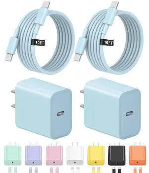 10FT iPhone 17 16 15 Charger Fast Charging USB C Charger Block 10FT iPhone 17 16 15 Charger Fast Charging USB C Charger Block