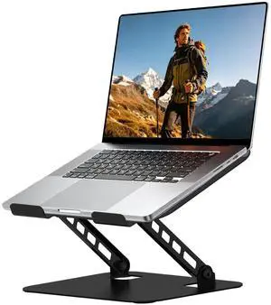 Slognny Adjustable Laptop Stand for Desk, Black Slognny Adjustable Laptop Stand for Desk, Black