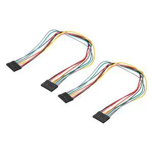 MECCANIXITY Female to Female 8Pin Breadboard Jumper Wire 2.54mm Pitch Single Row Ribbon Cable 30cm Long Breadboard Ribbon Cables for Breadboard Electronic Projects Pack of 2,Multicolored MECCANIXITY Female to Female 8Pin Breadboard Jumper Wire 2.54mm Pitch Single Row Ribbon Cable 30cm Long Breadboard Ribbon Cables for Breadboard Electronic Projects Pack of 2,Multicolored