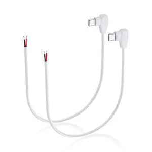 PNGKNYOCN Right Angle USB C Power Pigtail Cable2 Pack 20AWG 5V/5A 90 Degree USB Type C Male Plug to 2 Pin Bare Wire Open End Extension Power Cable for DIY Equipment Installed Replace Repair0.3M PNGKNYOCN Right Angle USB C Power Pigtail Cable2 Pack 20AWG 5V/5A 90 Degree USB Type C Male Plug to 2 Pin Bare Wire Open End Extension Power Cable for DIY Equipment Installed Replace Repair0.3M