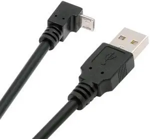 NFHK Up Angled 90 Degree Micro USB 5Pin to USB 2.0 Type-A Data Charge Cable for Phone Tablet Camera 50cm NFHK Up Angled 90 Degree Micro USB 5Pin to USB 2.0 Type-A Data Charge Cable for Phone Tablet Camera 50cm