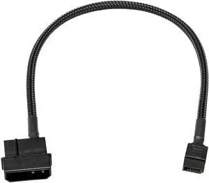 CRJ 4-Pin to Slimline SATA Power Adapter Cable - 12-inch (30cm), Black Sleeved - Power 6-Pin Slimline SATA Disk Drives with a 4-Pin Peripheral Molex Power Supply Connector CRJ 4-Pin to Slimline SATA Power Adapter Cable - 12-inch (30cm), Black Sleeved - Power 6-Pin Slimline SATA Disk Drives with a 4-Pin Peripheral Molex Power Supply Connector