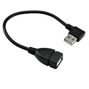 UCEC USB 2.0 Extension Cable, USB Cable Extender USB 90 Degree Adapter- Right Angle A Male to Female - 0.7 Feet (20cm) UCEC USB 2.0 Extension Cable, USB Cable Extender USB 90 Degree Adapter- Right Angle A Male to Female - 0.7 Feet (20cm)