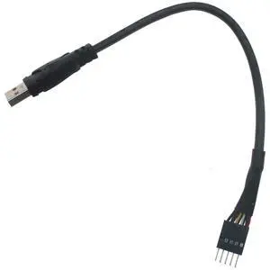 SYCZIOHU 20 CM USB Type-A Male to Motherboard 9-pin USB Header Adapter Data Cable for Various Computer Peripheral Products SYCZIOHU 20 CM USB Type-A Male to Motherboard 9-pin USB Header Adapter Data Cable for Various Computer Peripheral Products