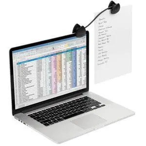 Kensington Document Holder for Typing for Laptops and Monitors, Flex Clip Copyholder, Typing Stand Document Holder, Office Paper Clip Holder, Compact Paper Holder Stand, Black 9-3/4" Wide K62081BF Kensington Document Holder for Typing for Laptops and Monitors, Flex Clip Copyholder, Typing Stand Document Holder, Office Paper Clip Holder, Compact Paper Holder Stand, Black 9-3/4" Wide K62081BF