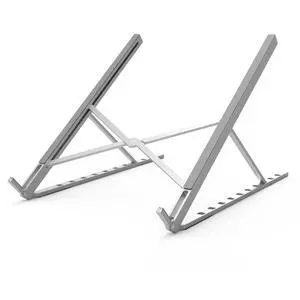 DC DREWCHAN Aluminum Laptop Stand for Desk, Foldable Ventilated Cooling Notebook Stand, Adjustable Portable Laptop Holder, Compatible with 11" - 17.3" MacBook Pro Air, HP and Other laptopsSilver DC DREWCHAN Aluminum Laptop Stand for Desk, Foldable Ventilated Cooling Notebook Stand, Adjustable Portable Laptop Holder, Compatible with 11" - 17.3" MacBook Pro Air, HP and Other laptopsSilver