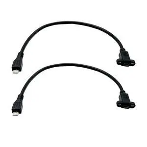 Seadream Micro B Male to Micro B Female Cable 2Pack Micro USB Male to Female Extension Panel Mount Cable Seadream Micro B Male to Micro B Female Cable 2Pack Micro USB Male to Female Extension Panel Mount Cable