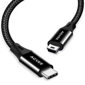 AGVEE 3.3ft USB-C to Mini USB Cable, Data Transfer Charging Cord AGVEE 3.3ft USB-C to Mini USB Cable, Data Transfer Charging Cord