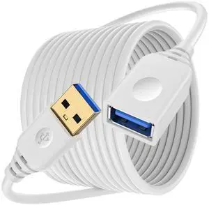 USB Extension Cable 10FT, 5Gbps Long USB Male to Female Extension Cable USB 3.0 Extender Cord High-Speed Data Transfer for Printer, Camera, Gamepad, Keyboard, Webcam, Xbox, Flash Drive, VR Headset USB Extension Cable 10FT, 5Gbps Long USB Male to Female Extension Cable USB 3.0 Extender Cord High-Speed Data Transfer for Printer, Camera, Gamepad, Keyboard, Webcam, Xbox, Flash Drive, VR Headset