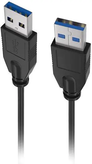 Lumenzi USB 3.0 Type A to Type A Cable Male to Male | SuperSpeed Data Transfer Cable for PC, Laptop, External Hard Drives, and Peripherals - 9 FT Lumenzi USB 3.0 Type A to Type A Cable Male to Male | SuperSpeed Data Transfer Cable for PC, Laptop, External Hard Drives, and Peripherals - 9 FT