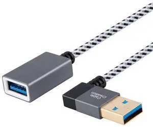 CableCreation USB 3.0 Extension Cable Right Angle 1FT, USB Extender Cord CableCreation USB 3.0 Extension Cable Right Angle 1FT, USB Extender Cord
