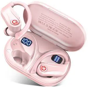 VNMN Wireless Earbuds, Bluetooth 6.1 Headphones with 120H Playtime LED Display Case, Noise Canceling Earbud with Easy Button Controls Earpiece Waterproof for Running Workout Gym Cherry Blossom Pink VNMN Wireless Earbuds, Bluetooth 6.1 Headphones with 120H Playtime LED Display Case, Noise Canceling Earbud with Easy Button Controls Earpiece Waterproof for Running Workout Gym Cherry Blossom Pink