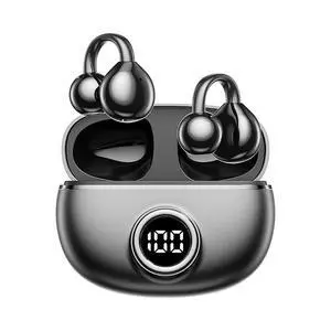 QJF Clip on Earbuds for Small Ears, Open Ear Wireless Bluetooth 5.4 Headphones, 40H Playtime Air Conduction, Comfort Fit for Glasses, Waterproof Sport Ear Buds with Digital Display & MIC QJF Clip on Earbuds for Small Ears, Open Ear Wireless Bluetooth 5.4 Headphones, 40H Playtime Air Conduction, Comfort Fit for Glasses, Waterproof Sport Ear Buds with Digital Display & MIC