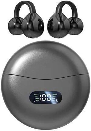 Piluyaa Clip-on Earbuds,Open Ear Earbuds Wireless Bluetooth 5.4, Lightweight Open Ear Headphones with C-Shaped Bridge,Slim Hook,60H Battery,Waterproof,for Glasses Wearers and Workouts (Black) Piluyaa Clip-on Earbuds,Open Ear Earbuds Wireless Bluetooth 5.4, Lightweight Open Ear Headphones with C-Shaped Bridge,Slim Hook,60H Battery,Waterproof,for Glasses Wearers and Workouts (Black)