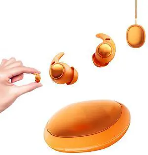 NE76 Sleep Earbuds Bluetooth 5.4 in Ear, AI Translation Headphones Real Time 150 Languages, Waterproof Mini Sleep Headphones Small Design for Side Sleepers for Travel Education Business Meeting Orange NE76 Sleep Earbuds Bluetooth 5.4 in Ear, AI Translation Headphones Real Time 150 Languages, Waterproof Mini Sleep Headphones Small Design for Side Sleepers for Travel Education Business Meeting Orange