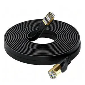 Cat 8 Ethernet Cable 30 FT, Outdoor&Indoor High Speed Heavy Duty Network LAN Internet Cable,SFTP Gold Plated RJ45 40Gbps 2000Mhz Patch Cord, for Modem/Router/Gaming,Faster Than Cat7/Cat6/Cat5 Black Cat 8 Ethernet Cable 30 FT, Outdoor&Indoor High Speed Heavy Duty Network LAN Internet Cable,SFTP Gold Plated RJ45 40Gbps 2000Mhz Patch Cord, for Modem/Router/Gaming,Faster Than Cat7/Cat6/Cat5 Black