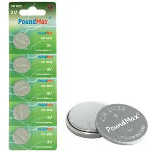 PoundMax CR2032 Lithium Coin Cell Battery, Compatible with AirTag, 3V Long-Lasting Reliable Power for Watches, Calculators, Electronic Toys - Leak-Proof BR2032 DL2032 EA2032 ECR2032 KCR2032 (5 Pack) PoundMax CR2032 Lithium Coin Cell Battery, Compatible with AirTag, 3V Long-Lasting Reliable Power for Watches, Calculators, Electronic Toys - Leak-Proof BR2032 DL2032 EA2032 ECR2032 KCR2032 (5 Pack)