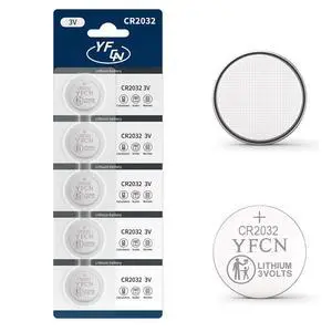 YFCN CR2032 Battery 3V Lithium Batteries 5 Count Pack CR2032 Batteries - CR 2032 Coin Cell Battery for AirTag, Key Fob, Remotes- 10 Years Shelf Life YFCN CR2032 Battery 3V Lithium Batteries 5 Count Pack CR2032 Batteries - CR 2032 Coin Cell Battery for AirTag, Key Fob, Remotes- 10 Years Shelf Life