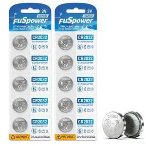 Fuspower CR2032 Battery for Car Key: 3V Lithium Batteries 10 Pack - CR 2032 Coin Cell for Watch Remote Tracking Device Toys Replacement - Independence Day LED Summer Road Trip Car Keys Fuspower CR2032 Battery for Car Key: 3V Lithium Batteries 10 Pack - CR 2032 Coin Cell for Watch Remote Tracking Device Toys Replacement - Independence Day LED Summer Road Trip Car Keys