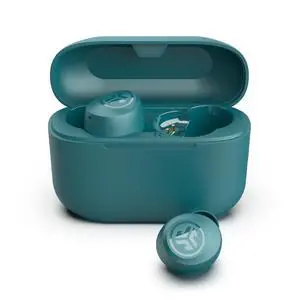 JLab Go Air Pop+, True Wireless Earbuds, Bluetooth Earbuds with Microphone, Dual Connect, USB-C Charging Case, Teal JLab Go Air Pop+, True Wireless Earbuds, Bluetooth Earbuds with Microphone, Dual Connect, USB-C Charging Case, Teal