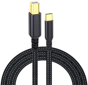 zonbto USB-B to USB-C Cable High Speed 6.6Ft USB C to USB B Printer Cable for MacBook Pro, Air, MIDI Cable for Yamaha Casio Digital Piano, MIDI Keyboard, DJ Controller, DAC to iPad zonbto USB-B to USB-C Cable High Speed 6.6Ft USB C to USB B Printer Cable for MacBook Pro, Air, MIDI Cable for Yamaha Casio Digital Piano, MIDI Keyboard, DJ Controller, DAC to iPad