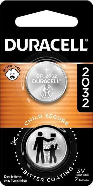 Duracell 2032 Lithium Battery, 2 Count, AirTag & Key Fob, CR2032 3V Cell Duracell 2032 Lithium Battery, 2 Count, AirTag & Key Fob, CR2032 3V Cell
