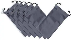 AKOAK Microfiber Waterproof Drawstring Pouch,Soft Storage Bag for Cell Phones Power Bank and More,Grey,Pack of 6 AKOAK Microfiber Waterproof Drawstring Pouch,Soft Storage Bag for Cell Phones Power Bank and More,Grey,Pack of 6