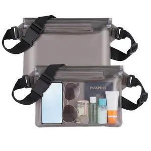 DOPENSPI 2PCS Waterproof Fanny Pack, Waterproof Bag for Beach Waterproof Pouch for Phone Passport Purse Floating Dry Bag with Adjustable Waist Strap for Beach Kayaking Boating DOPENSPI 2PCS Waterproof Fanny Pack, Waterproof Bag for Beach Waterproof Pouch for Phone Passport Purse Floating Dry Bag with Adjustable Waist Strap for Beach Kayaking Boating
