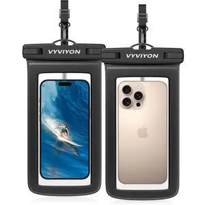 VYVIYON Waterproof Phone Pouch Case 2Pack, IPX8 Cellphone Dry Bag for iPhone 16 15 14 13 12 11 Pro Max & Samsung S25 , Beach Cruise Ship Essentials Waterproof Phone Case Up to 7 inches with Lanyards VYVIYON Waterproof Phone Pouch Case 2Pack, IPX8 Cellphone Dry Bag for iPhone 16 15 14 13 12 11 Pro Max & Samsung S25 , Beach Cruise Ship Essentials Waterproof Phone Case Up to 7 inches with Lanyards