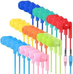 Gaosen 10 Pack Bulk Kids Earbuds for School Classroom Children, Wired in-Ear Headphones 3.5mm Affordable Earphones for Student Boys Girls Toddler Teen and Adult (Mixed Colors) Gaosen 10 Pack Bulk Kids Earbuds for School Classroom Children, Wired in-Ear Headphones 3.5mm Affordable Earphones for Student Boys Girls Toddler Teen and Adult (Mixed Colors)