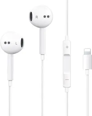 Lightning Earbuds for iPhone with Mic, Volume Control, Noise Reducing Lightning Earbuds for iPhone with Mic, Volume Control, Noise Reducing