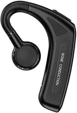 Open Ear Headphones Wireless Bluetooth Single Bone Conduction Wireless Earbuds with Earhooks Bone Conduction Headphones Bluetooth Head Set Earphones IPX5 Waterproof Long Battery Life Earpiece Black Open Ear Headphones Wireless Bluetooth Single Bone Conduction Wireless Earbuds with Earhooks Bone Conduction Headphones Bluetooth Head Set Earphones IPX5 Waterproof Long Battery Life Earpiece Black