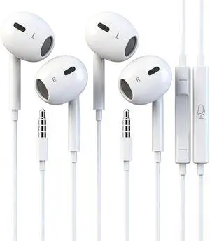 Zetuti 2 Packs Wired iPhone Headphones Earbuds with mic & Remote Zetuti 2 Packs Wired iPhone Headphones Earbuds with mic & Remote