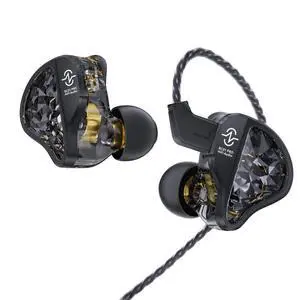 CCZ BC01 PRO in Ear Monitor Headphones, 1BA 1DD Hybrid Driver Wired Gaming Earbuds, Deep Bass Sound Wired Ear buds, HiFi IEM for Gaming Video Calling Singer Musician Drummer (without mic, Dark Black) CCZ BC01 PRO in Ear Monitor Headphones, 1BA 1DD Hybrid Driver Wired Gaming Earbuds, Deep Bass Sound Wired Ear buds, HiFi IEM for Gaming Video Calling Singer Musician Drummer (without mic, Dark Black)