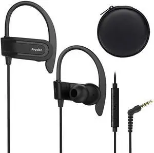 Joysico Wired Over Ear Earbuds Headphones with Mic and Volume Control Black Joysico Wired Over Ear Earbuds Headphones with Mic and Volume Control Black
