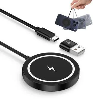 Magnetic Wireless Charger Pad Magsafe Charging Station 15W Fast Charger Mat Magnetic Wireless Charger Pad Magsafe Charging Station 15W Fast Charger Mat