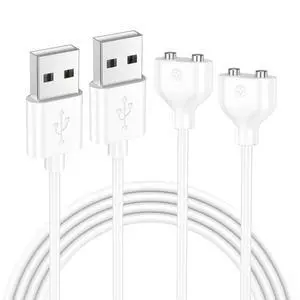 Vancle 2 Pack 6mm Magnetic USB DC Charging Cable with 2 Pins Charger Cord for Toys Massagers Electric Toothbrush Vancle 2 Pack 6mm Magnetic USB DC Charging Cable with 2 Pins Charger Cord for Toys Massagers Electric Toothbrush
