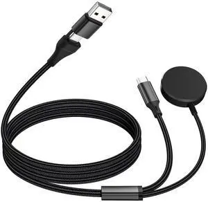 2-in-2 USB A/C to Galaxy Watch Multiple Portable Travel Charger Cable 2-in-2 USB A/C to Galaxy Watch Multiple Portable Travel Charger Cable