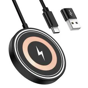 Magnetic Wireless Charger, 15W USB-C/A Fast Wireless Charging Pad Samsung Magnetic Wireless Charger, 15W USB-C/A Fast Wireless Charging Pad Samsung