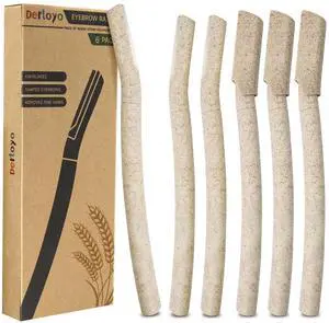 Derloyo 6-Pack Eyebrow Razor for Women, Beige | Dermaplane Facial Razor for Face, Hair Trimmer Face Razor for Body Use, Multipurpose Facial Hair Removal, Disposable Blades Derloyo 6-Pack Eyebrow Razor for Women, Beige | Dermaplane Facial Razor for Face, Hair Trimmer Face Razor for Body Use, Multipurpose Facial Hair Removal, Disposable Blades