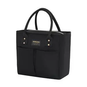 SODEER Lunch Bag for Women & Men Insulated,Large Capacity Leakproof Cooler Bag with Pockets,Lunch Box for Work Picnic,Black SODEER Lunch Bag for Women & Men Insulated,Large Capacity Leakproof Cooler Bag with Pockets,Lunch Box for Work Picnic,Black