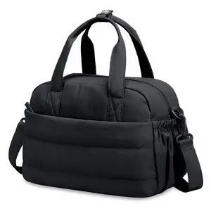 CAMTOP Lunch Box for Women, Cute Quilted Lunch Bag with Shoulder Strap, Lightweight Puffy Padded Waterproof Lunch Tote, Reusable Lunch Cooler for Work Picnic Travel Beach (Black) CAMTOP Lunch Box for Women, Cute Quilted Lunch Bag with Shoulder Strap, Lightweight Puffy Padded Waterproof Lunch Tote, Reusable Lunch Cooler for Work Picnic Travel Beach (Black)