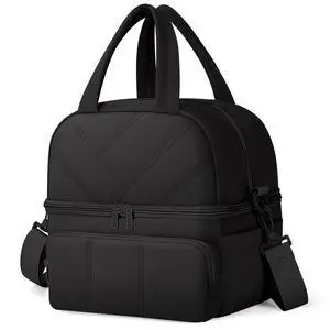 Vuudh Lunch Bag for Women, Double Deck Insulated Lunch Box, Quilted Puffer Lunch Tote Bag, Lightweight, Leakproof, Durable & Reusable Large Lunch Coller for Work Picnic Travel Vuudh Lunch Bag for Women, Double Deck Insulated Lunch Box, Quilted Puffer Lunch Tote Bag, Lightweight, Leakproof, Durable & Reusable Large Lunch Coller for Work Picnic Travel