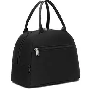 FlowFly Insulated Lunch Cooler Bag - Tote Bag Organizer for Women/Men, Black FlowFly Insulated Lunch Cooler Bag - Tote Bag Organizer for Women/Men, Black