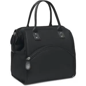 FlowFly Insulated Lunch Bag for Women, Men, Large and Reusable, Handle, Work and Travel Tote and Meal Prep Organizer, Black FlowFly Insulated Lunch Bag for Women, Men, Large and Reusable, Handle, Work and Travel Tote and Meal Prep Organizer, Black